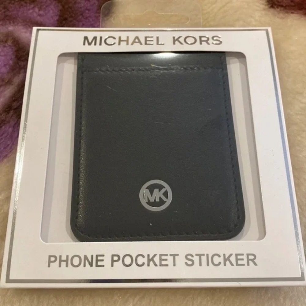 Michael Kors Black Phone Pocket Sticker